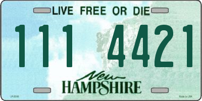 NH license plate 1114421