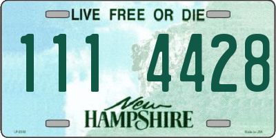 NH license plate 1114428