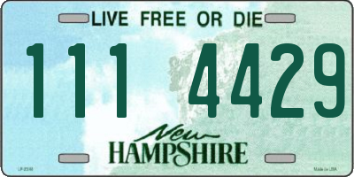 NH license plate 1114429