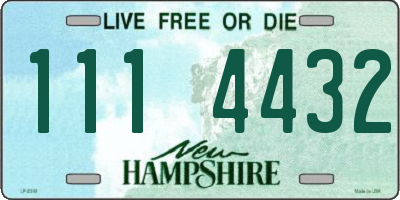 NH license plate 1114432
