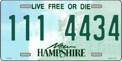 NH license plate 1114434
