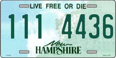 NH license plate 1114436