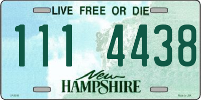 NH license plate 1114438
