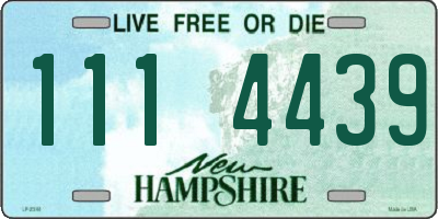 NH license plate 1114439