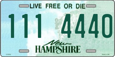 NH license plate 1114440