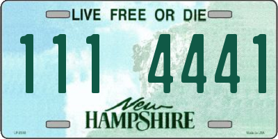 NH license plate 1114441