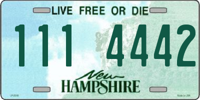 NH license plate 1114442