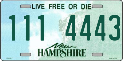 NH license plate 1114443