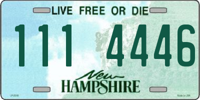 NH license plate 1114446