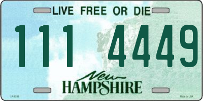 NH license plate 1114449