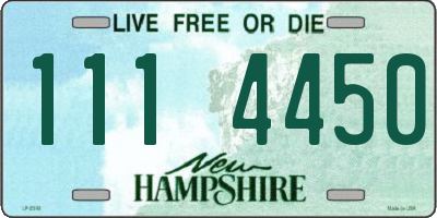 NH license plate 1114450