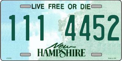 NH license plate 1114452