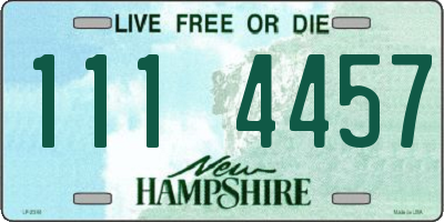 NH license plate 1114457