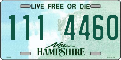 NH license plate 1114460