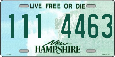 NH license plate 1114463
