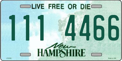 NH license plate 1114466