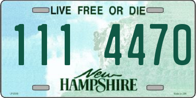 NH license plate 1114470