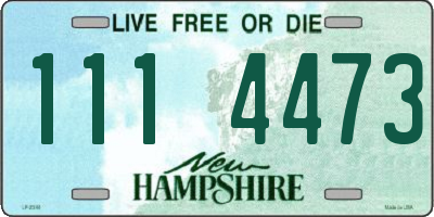 NH license plate 1114473