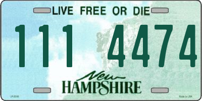 NH license plate 1114474