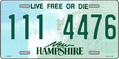 NH license plate 1114476
