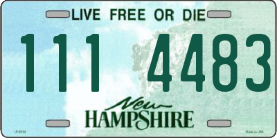 NH license plate 1114483