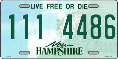 NH license plate 1114486