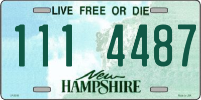 NH license plate 1114487