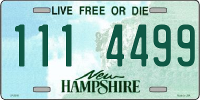 NH license plate 1114499