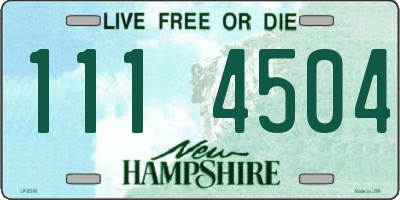 NH license plate 1114504