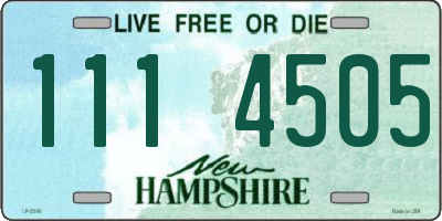 NH license plate 1114505