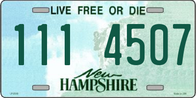 NH license plate 1114507