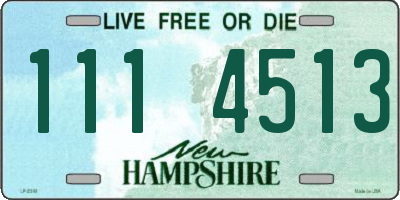 NH license plate 1114513