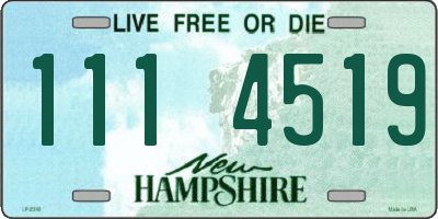 NH license plate 1114519