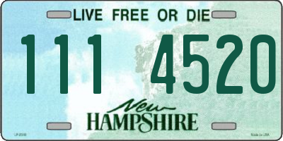 NH license plate 1114520