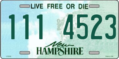 NH license plate 1114523