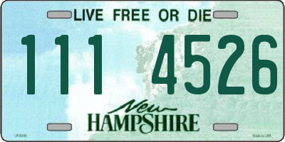 NH license plate 1114526