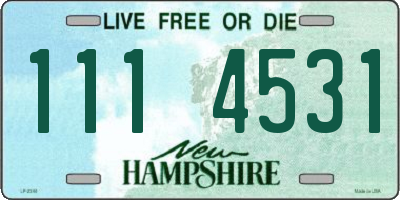 NH license plate 1114531