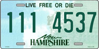 NH license plate 1114537