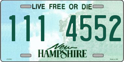 NH license plate 1114552
