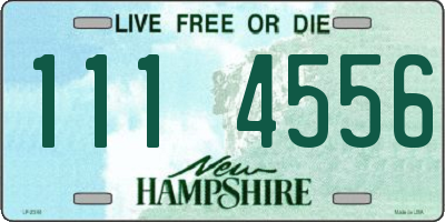 NH license plate 1114556