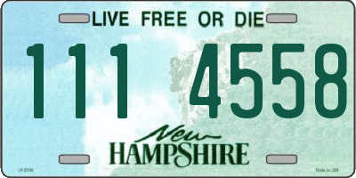 NH license plate 1114558