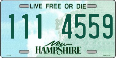 NH license plate 1114559