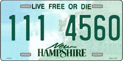 NH license plate 1114560