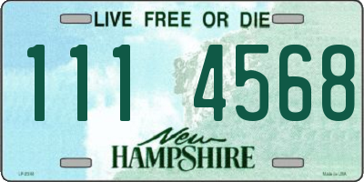 NH license plate 1114568