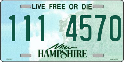 NH license plate 1114570