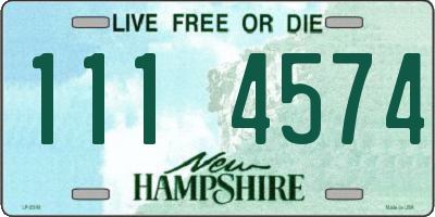 NH license plate 1114574
