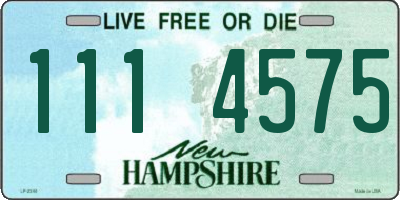 NH license plate 1114575