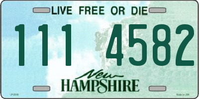 NH license plate 1114582