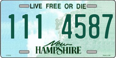 NH license plate 1114587