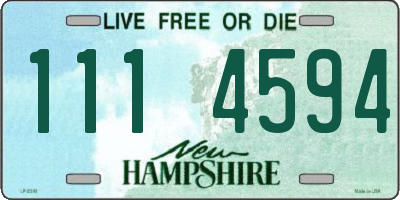 NH license plate 1114594